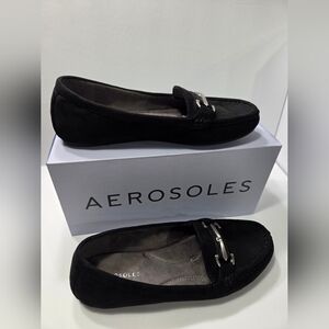 AEROSOLES Women's Classic Black Loafers